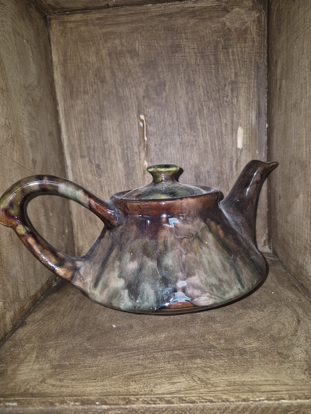 Handcrafted Ceramic Teapot in Multicolor Glaze